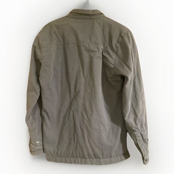 O’Neill Fleece Lined Jacket Mens S Gray Snap Button 4 Pockets Cotton - Picture 2 of 8
